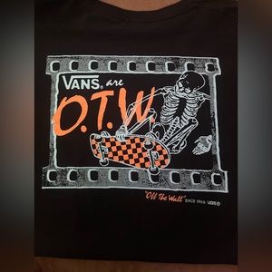 Vans Graphic Tee Skeleton Skateboarding